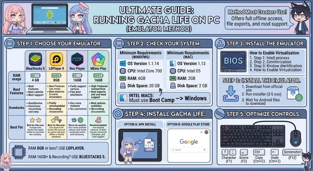 Gacha Life infographic image